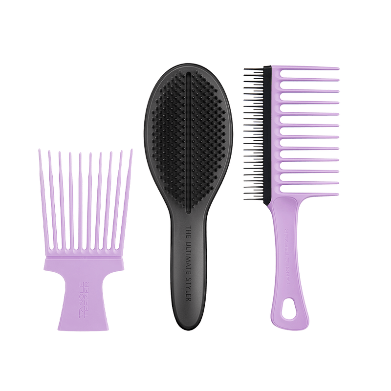 【BIGOTAER】TANGLE SPHERIC Kit Cabelos Crespos - Tangleteezer